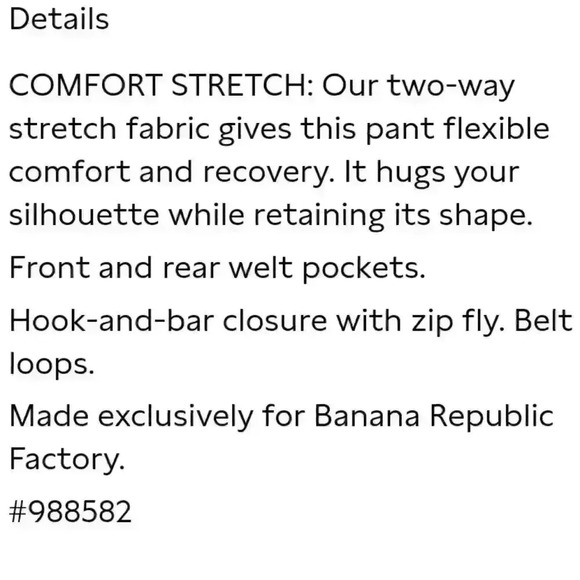 Banana Republic Sloan Comfort Stretch Slim Ankle Pant - Picture 3 of 15